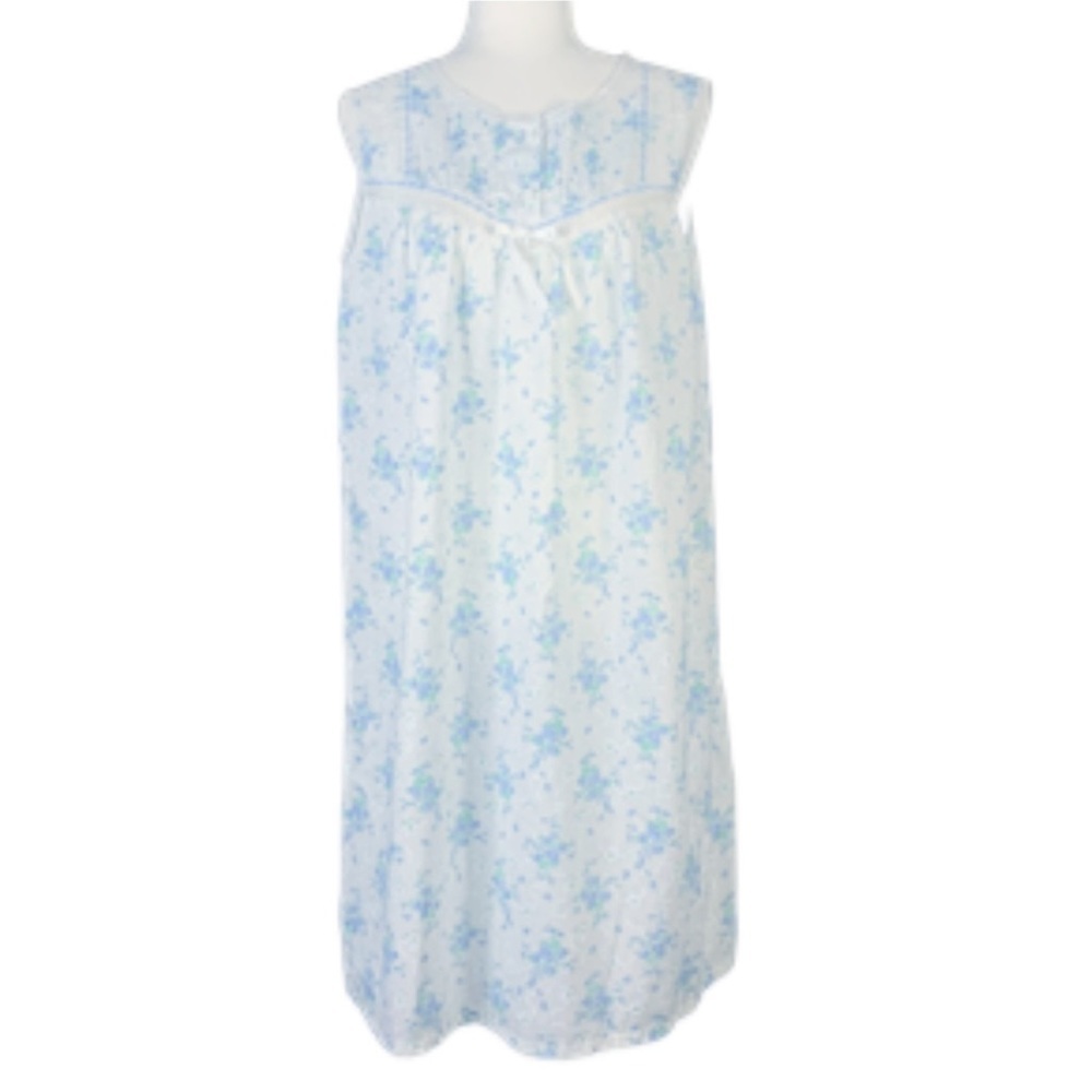 Willow Creek Vintage Nightgown 80's Forget Me Nots Floral Med/Large